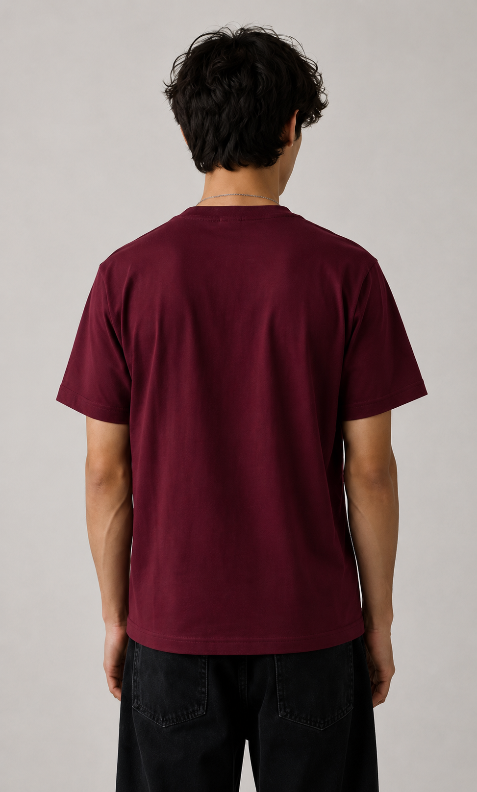 FOLDE Essential Tee — Maroon