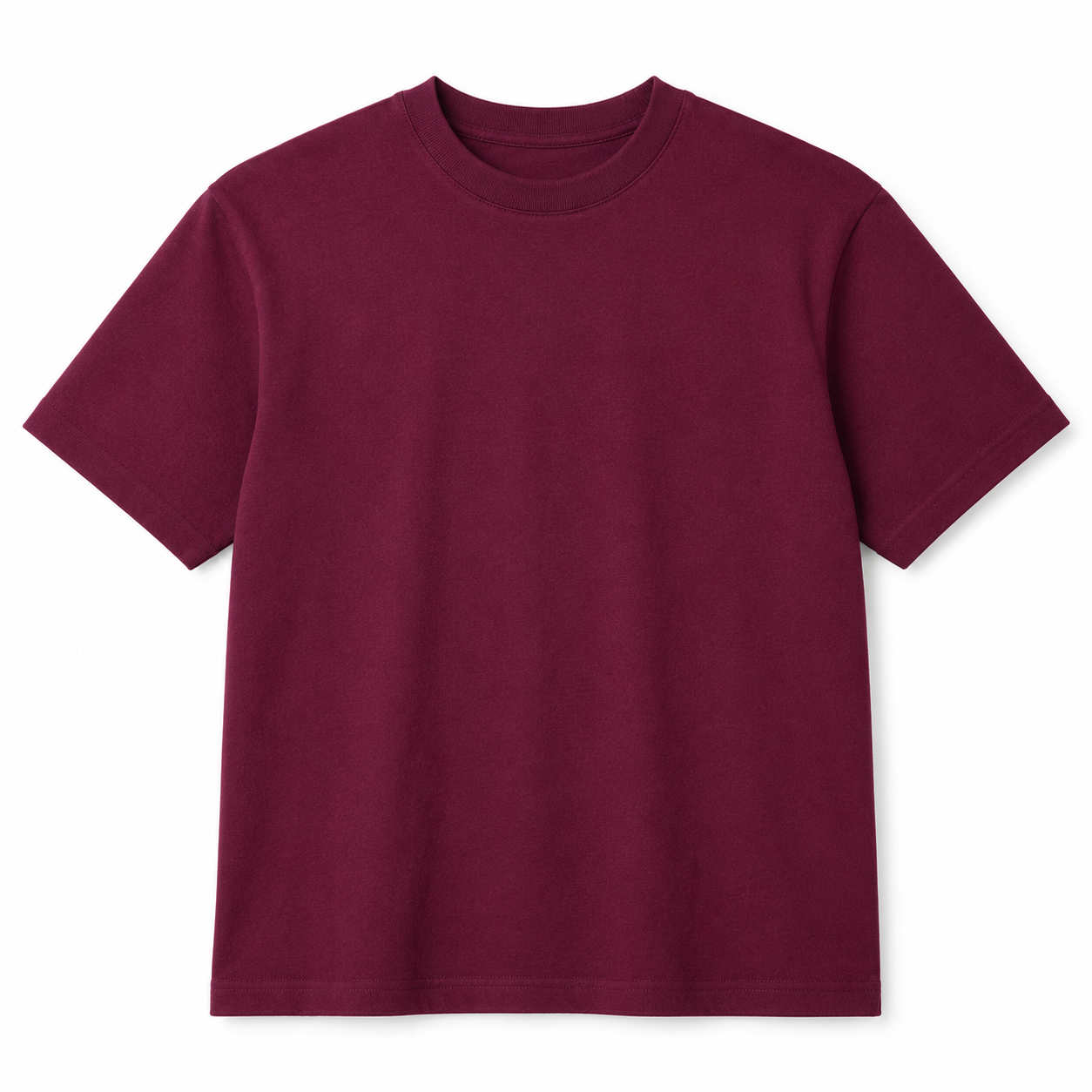 FOLDE Essential Tee — Maroon