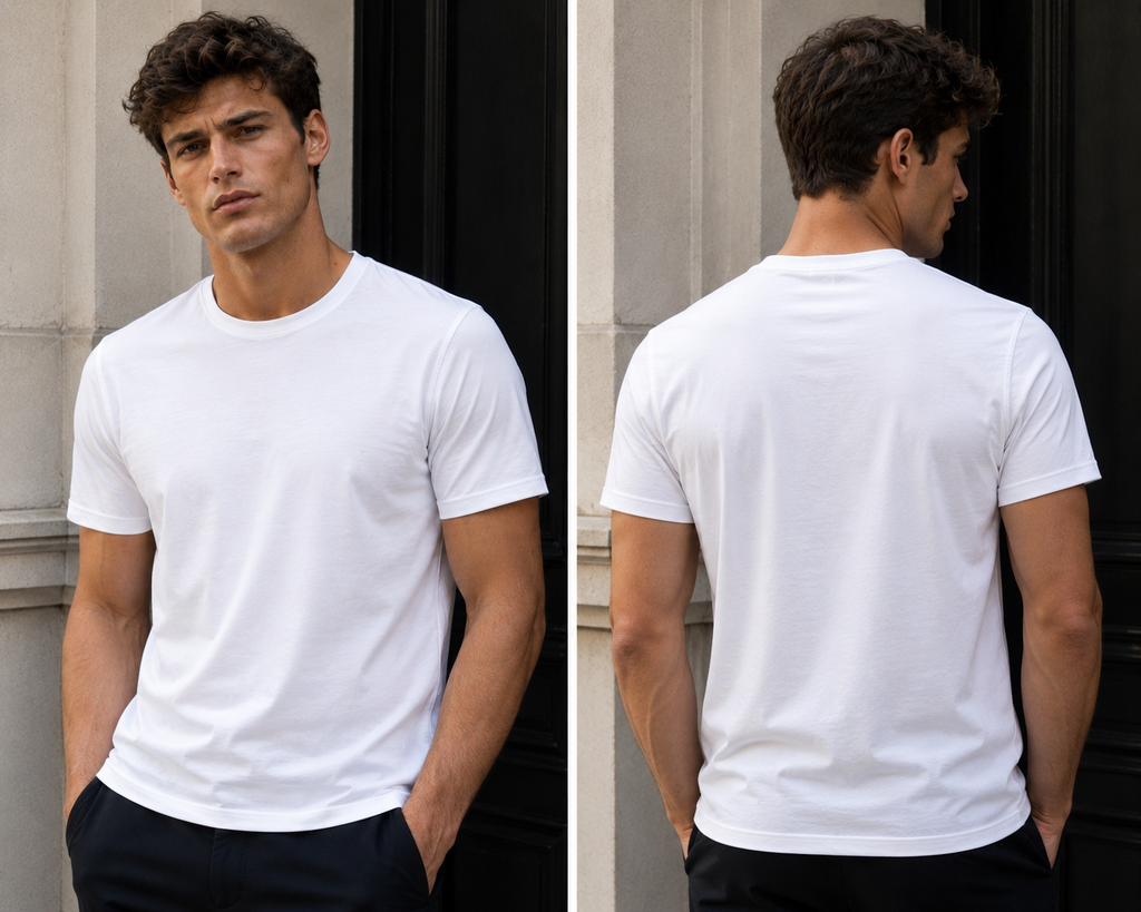 FOLDE Essential Tee — White