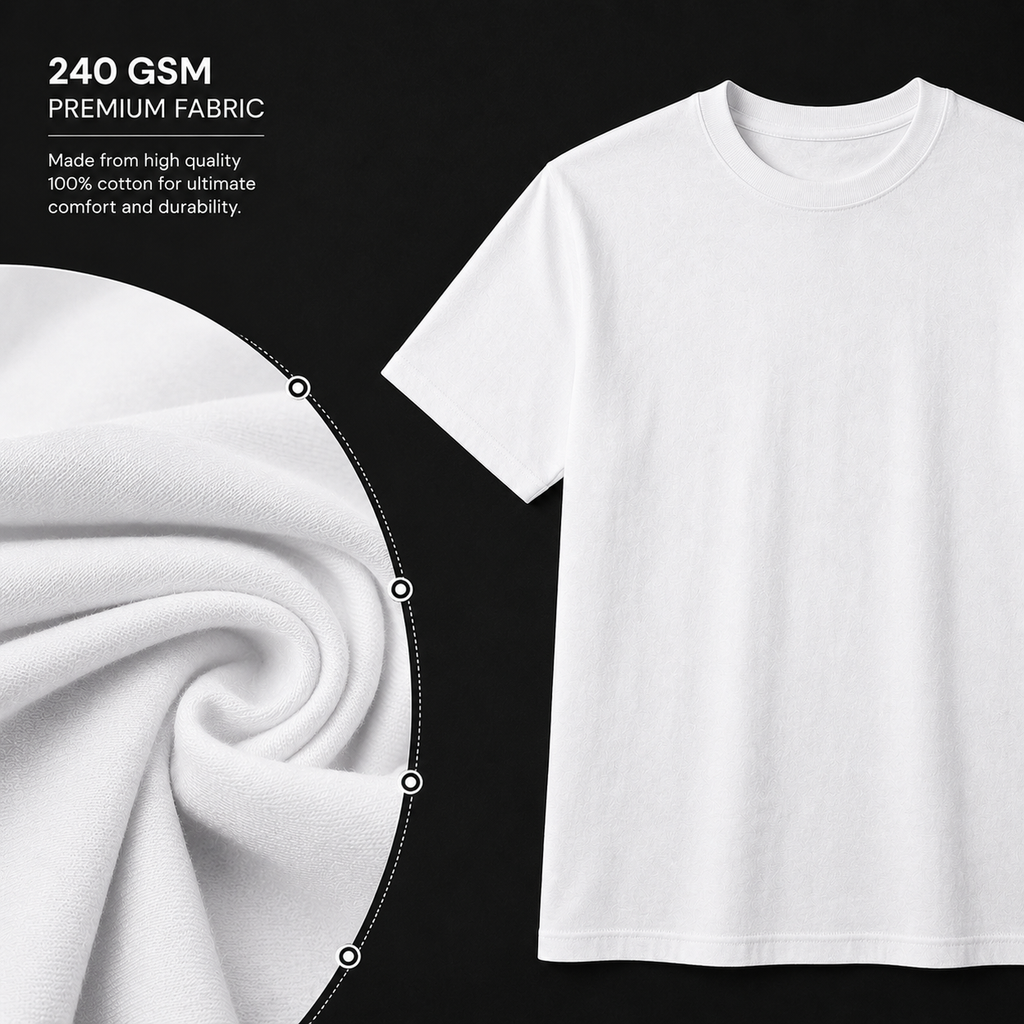FOLDE Essential Tee — White